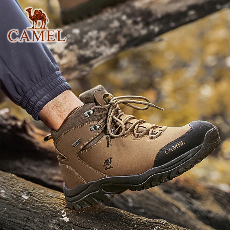 GOLDEN CAMEL Waterproof Hiking Shoes Men and Women Outdoor Anti-Slip Climbing Trekking Shoes for Men 2023 Leather Hiking Boots