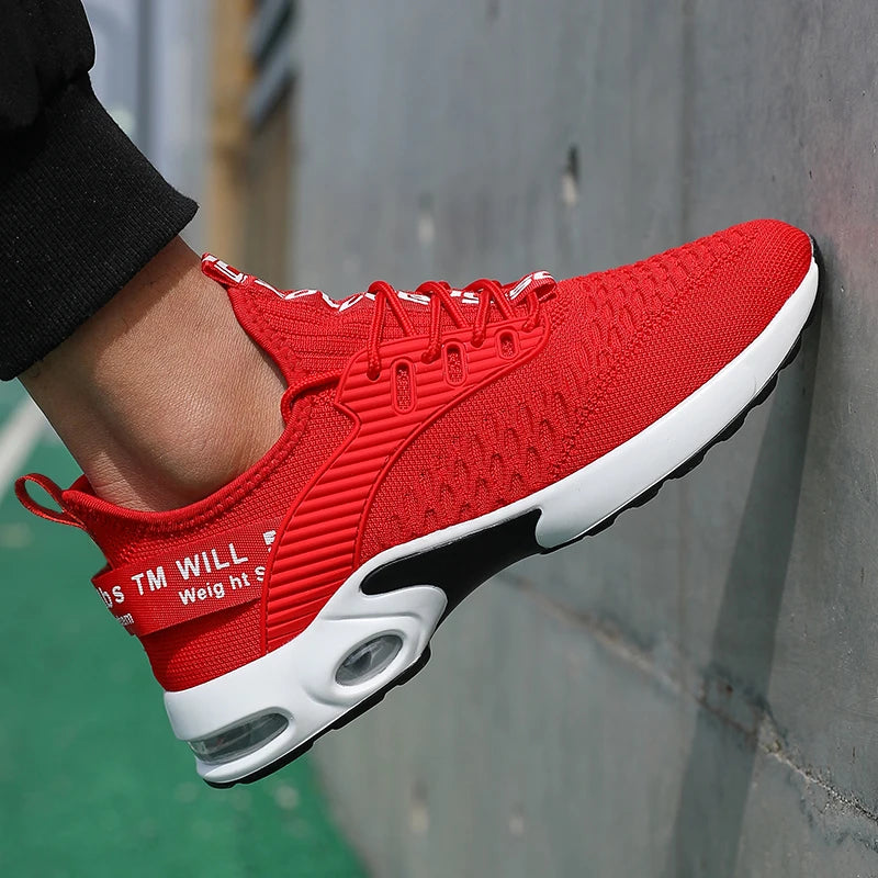 Men Thick Soled Sports Shoes with Fashionable Design Breathable Comfortable Shoes Outdoor Hiking Shoes Zapatillas Hombre De Segu