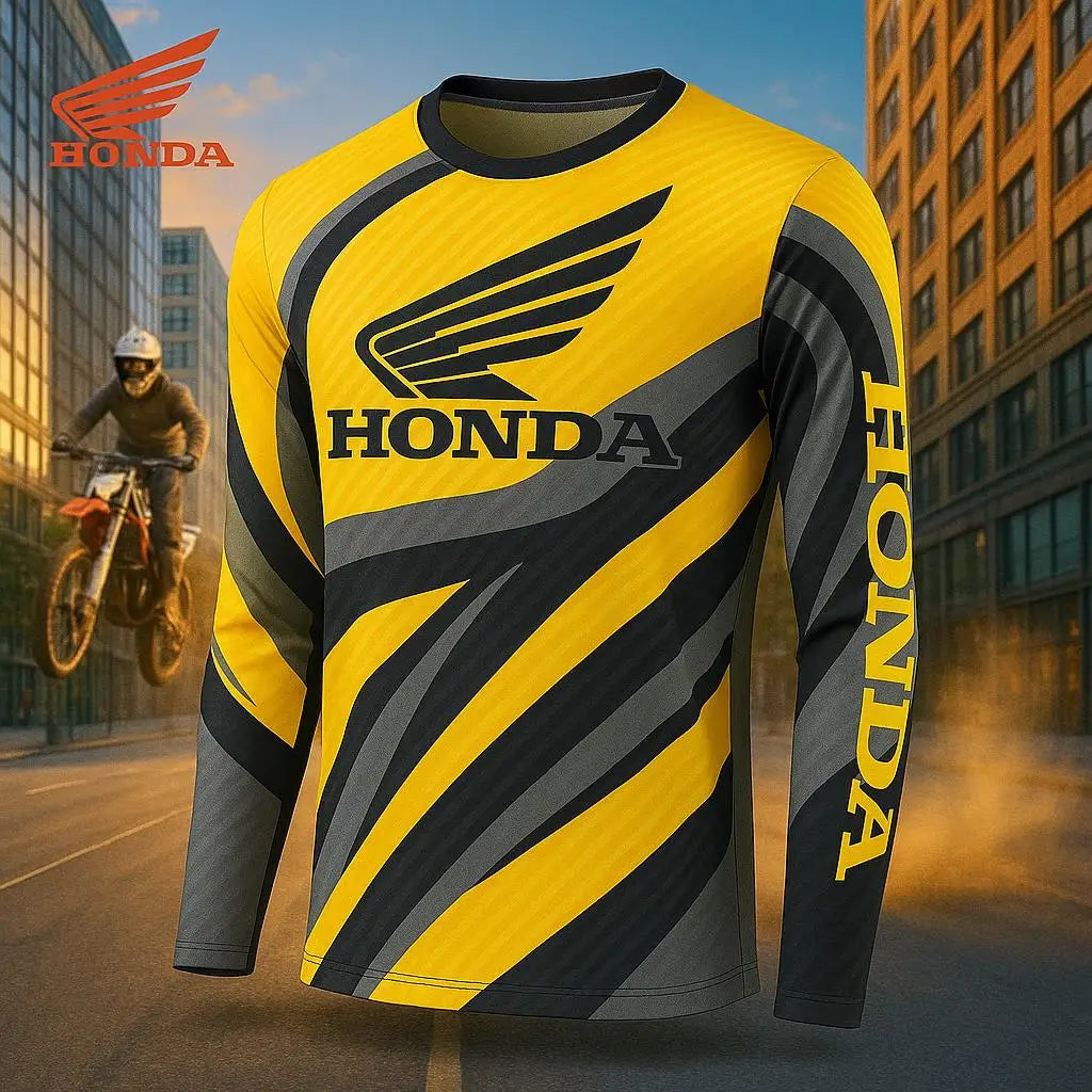 Honda 2026 Off Road Motorcycle Quick Dry Breathable Jersey Mountain Bike Racing T-Shirt Comfortable Riding Ropa Motocross Hombre