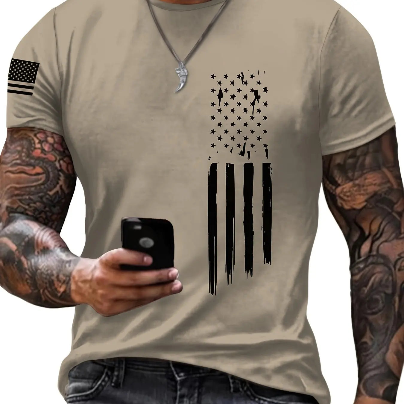 Men'S T-Shirt with a Simple Striped 3D Digital Print,a New Fashion Trend for Summer2025Featuring a Cool Street Style with Short