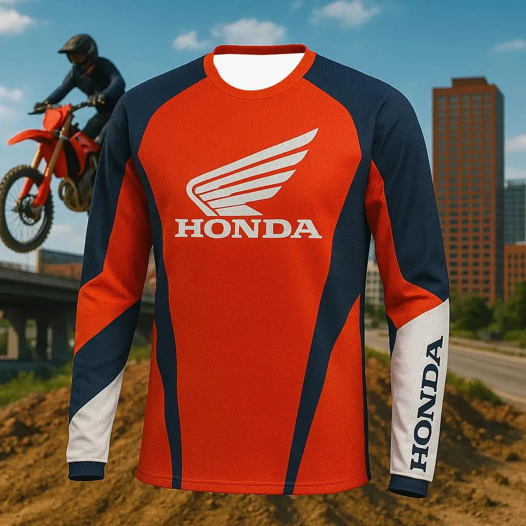 Honda 2026 Off Road Motorcycle Quick Dry Breathable Jersey Mountain Bike Racing T-Shirt Comfortable Riding Ropa Motocross Hombre