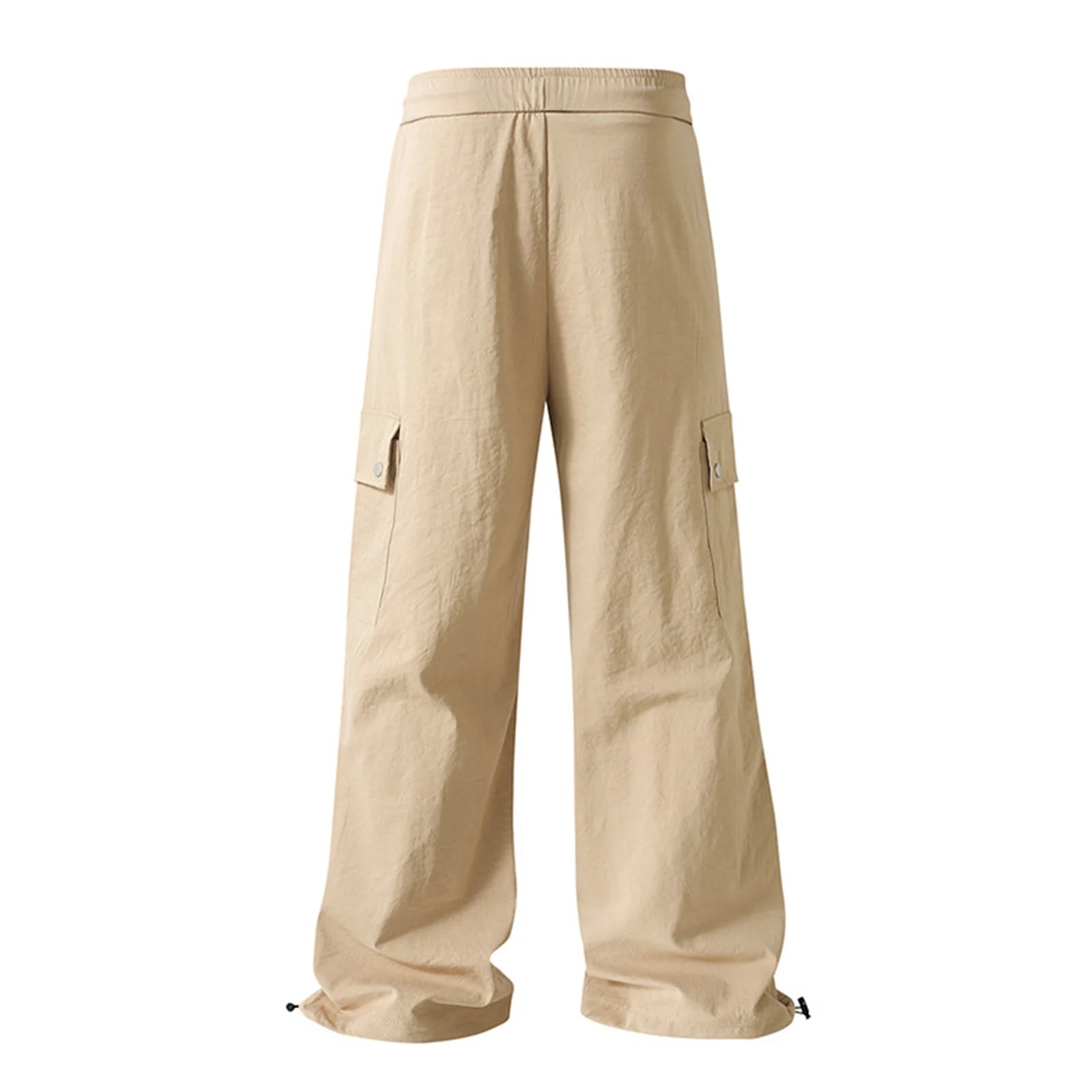 Men'S Casual Fashion Work Trousers Solid Color Multi-Color Loose Pocket Work Trousers Men'S Home Trousers Nine-Point Trousers