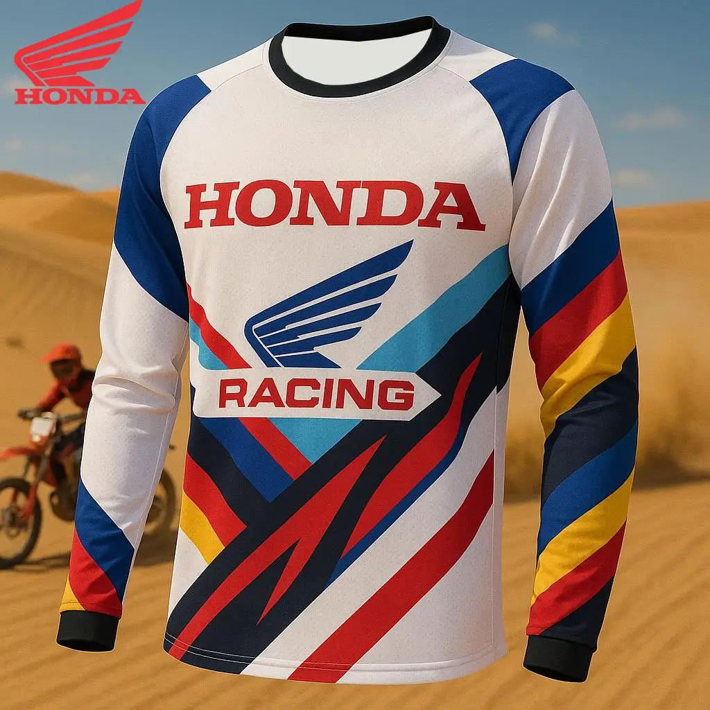 Honda 2026 Off Road Motorcycle Quick Dry Breathable Jersey Mountain Bike Racing T-Shirt Comfortable Riding Ropa Motocross Hombre