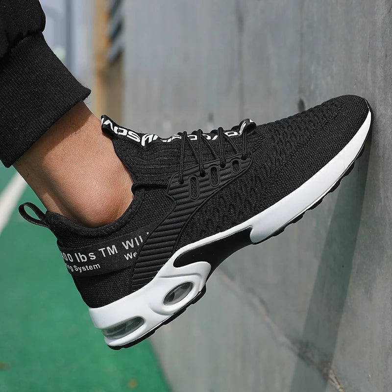 Men Thick Soled Sports Shoes with Fashionable Design Breathable Comfortable Shoes Outdoor Hiking Shoes Zapatillas Hombre De Segu