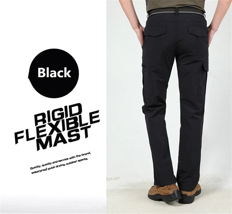 Military Tactical Pants Cargo Men Waterproof Trousers Casual Pants Wear-resistant Multi-pocket Outdoor Hiking Work Trousers Male