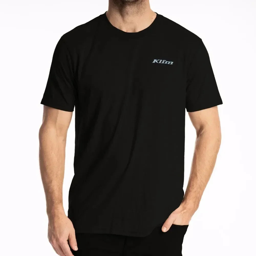 2025 Men T Shirt Casual Logo T-shirt Graphic Oversized Sports Tops Breathable Comfortable  Klim  Streetwear S-3XL Cool Tee