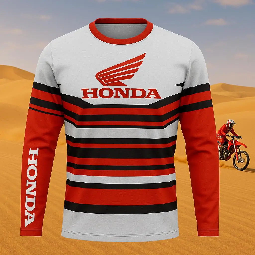 Honda 2026 Off Road Motorcycle Quick Dry Breathable Jersey Mountain Bike Racing T-Shirt Comfortable Riding Ropa Motocross Hombre