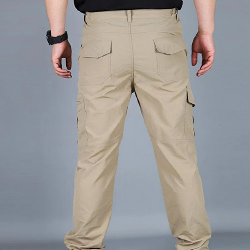 Military Tactical Pants Cargo Men Waterproof Trousers Casual Pants Wear-resistant Multi-pocket Outdoor Hiking Work Trousers Male