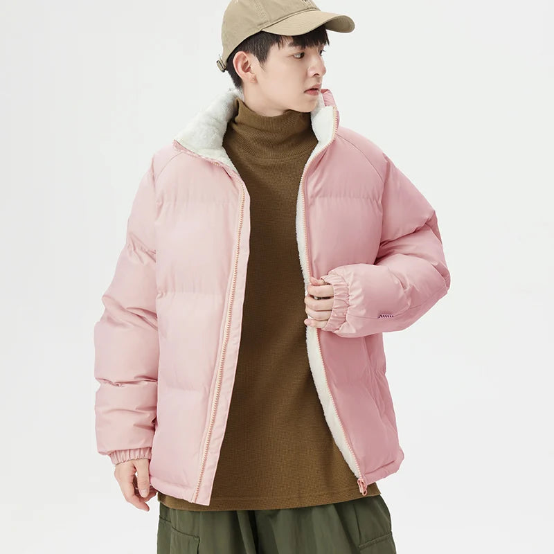 Winter Warm Stand Collar Men Parkas Thickened Windproof Male Cotton Jackets High Quality Korean Fashion Overcoats for Men Hot