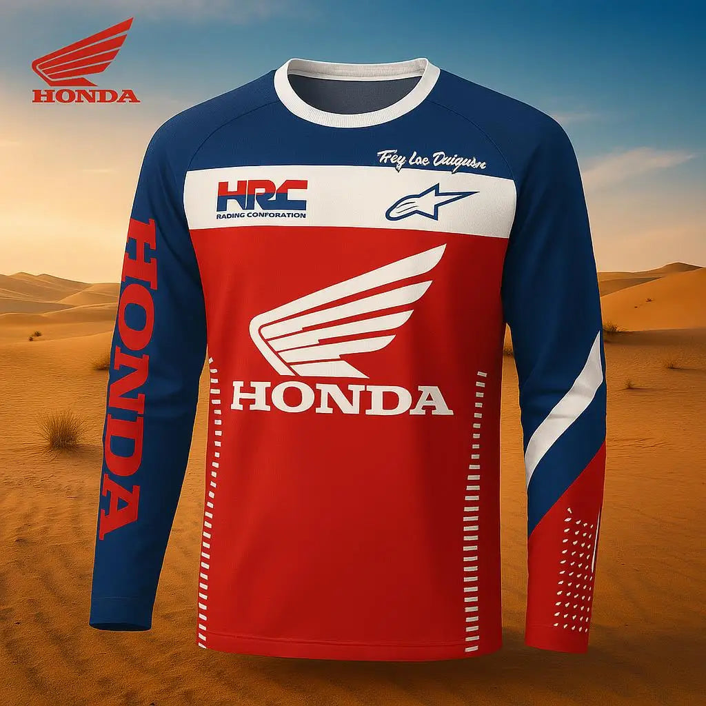 Honda 2026 Off Road Motorcycle Quick Dry Breathable Jersey Mountain Bike Racing T-Shirt Comfortable Riding Ropa Motocross Hombre
