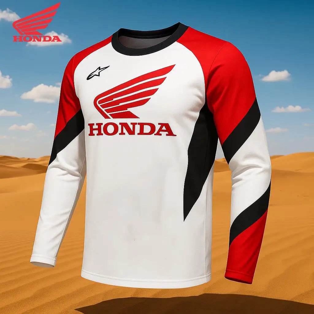 Honda 2026 Off Road Motorcycle Quick Dry Breathable Jersey Mountain Bike Racing T-Shirt Comfortable Riding Ropa Motocross Hombre