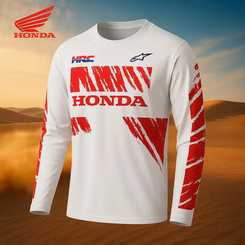 Honda 2026 Off Road Motorcycle Quick Dry Breathable Jersey Mountain Bike Racing T-Shirt Comfortable Riding Ropa Motocross Hombre
