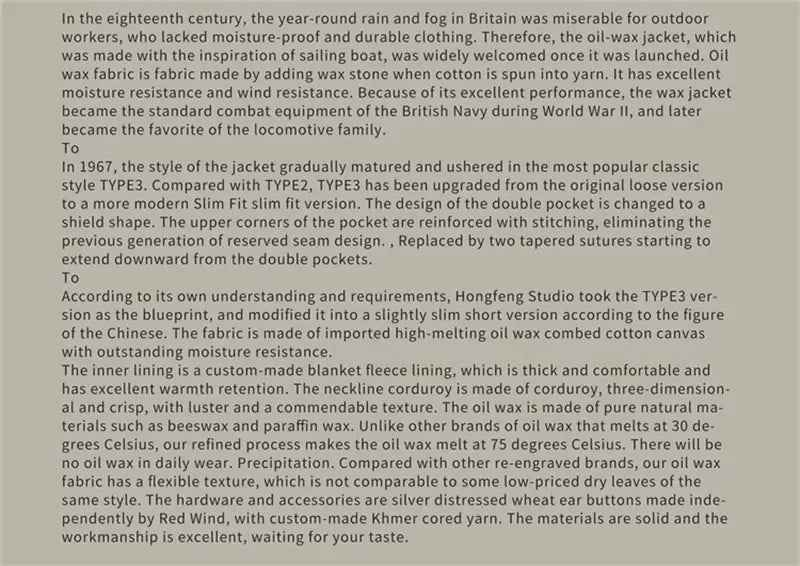 Red Tornado Classic Type 3 Waxed Trucker Jacket American Casual Style Work Wear Coat