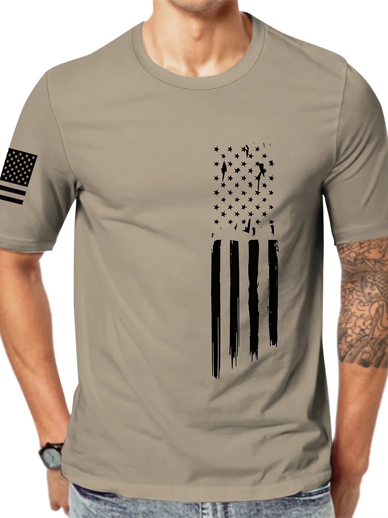 Men'S T-Shirt with a Simple Striped 3D Digital Print,a New Fashion Trend for Summer2025Featuring a Cool Street Style with Short