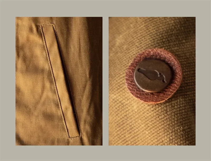 Red Tornado Classic Type 3 Waxed Trucker Jacket American Casual Style Work Wear Coat