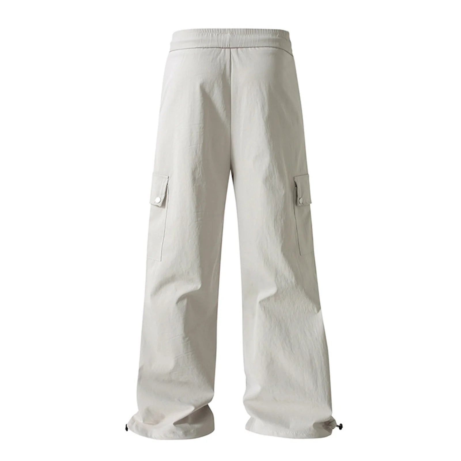 Men'S Casual Fashion Work Trousers Solid Color Multi-Color Loose Pocket Work Trousers Men'S Home Trousers Nine-Point Trousers