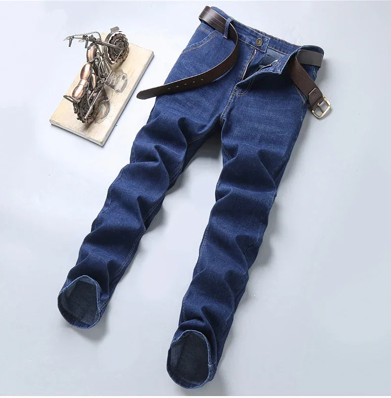 New Men Classic Jeans Jean Homme Pantalones Hombre Men Mannen Soft Black Biker Masculino Denim Overalls Mens Pants Size 28-40